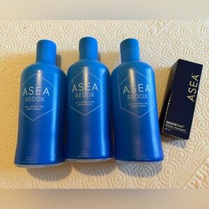 ASEA Redox Cell Signaling Supplement Bottles sealed x 3 + Redox Gold